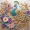 5D Special Shape Diamond Art Kits for Beginners, Peacock Diamond Painting Kits for Adults, Crystal Rhinestones Diamond Painting for Home Wall Decoration Gift, 12×12inch